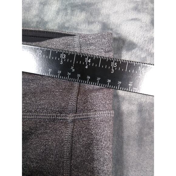 Lululemon Womens Leggings Pace Rival Crop 21" Size 8 Gray Black Side Pockets - Picture 11 of 15
